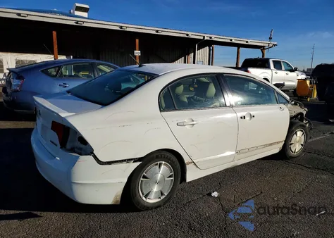 2007 Honda Civic Hybrid z USA, uszkodzony, nr VIN JHMFA36247S013316